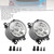 2005-2019 Ford Focus Fiesta Fusion Pair 9 LED Daytime Running Fog Lights Generic