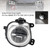 BMW X3 X4 X5 X6 Front Right Fog Light Lamps Without Bulbs 63177238788 Clear Generic