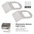 2PCS Watermelon Under Glow Frame Bracket Universal Clamp Style Mount For Truck