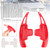 2011-2015 Mercedes-Benz GL GLK SL SLK Class Steering Wheel Paddle Shifter Extensions Carbon Fiber Red Look Generic