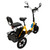  Yellow 3 Wheel Electric Motorized Folding Tricycle E-Bike 48V 350W 10.4AH