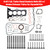 2013-2017 Kia Rio 1.6L GAS Naturally Aspirated G4FJ 1.6L Turbo Head Gaskets Bolts Kit w/ Intake Exhaust Valve 231102B710 Generic