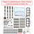 2014-2016 Jeep Cherokee 3.6L V6 2014-2016 Engine Camshafts Rockers Lifters Timing Chain 5184377AG 5184378AG Generic