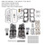 1996-2002 TOYOTA 4RUNNER 3.4L 2PCS Cylinder Head & Gaskets & Bolts 11101-69136 Generic