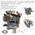 1950-1966 Volkswagen Beetle 30 Pict-1 Carburetor Kit Electric Choke 113129027F Generic