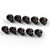 Skull License Plate Windshield Windscreen Bolts Screw, 5 Pcs. Size: M5 (5mm) Black