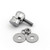 6PCs Skull License Plate Windshield Windscreen Bolts Screw, Silver 6PCs Skull License Plate Windshield Windscreen Bolts Screw, Silver