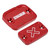 2022-2025 Ducati Desert X 937 Rally CNC Front Brake and Clutch Fluid Tank Caps Red Generic