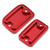 2022-2025 Ducati Desert X 937 Rally CNC Front Brake and Clutch Fluid Tank Caps Red Generic