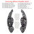 2012 Volkswagen Golf 6 GTI Steering Wheel Paddle Shifter Extension Black Forged Pattern Generic