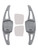 2020-2021 Volkswagen Tayron GTE Steering Wheel Paddle Shifter Extension Aluminium Grey Generic