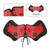 2Pcs Universal Heat Saddle Shield Deflector Redb For Flhxs Glide Rider Fxdwg
