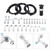 26PCS Air Conditioning Hose and Fitting Kit Includes 6.5 ft #6#8#10 AC Hoses #6#8#10 AC Fittings and Universal AC Receiver Drier