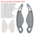 2010-2020 Land Rover Steering Wheel Paddle Shifter Extension Aluminium Grey Generic