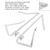 PR315500-LH +PR315500-RH Attic Ladder Hinge Arms Left and Right Hand For Louisville Ladder