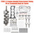 2005-2015 TOYOTA TACOMA 2.7L 2TRFE 2.7L Engine Rebuild Piston Gasket Timing Kit w/ Crankshaft Rods Generic