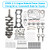2005-2015 TOYOTA TACOMA 2.7L 2TRFE 2.7L Engine Rebuild Piston Gasket Timing Kit w/ Crankshaft Rods Generic