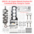 2017-2020 TOYOTA PRIUS PRIME 1.8L 2ZR-FE Engine Rebuild Overhaul Kit Crankshaft Rods Timing Generic