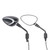Black LED Turn Signal Mirror Pair 10mm Right-hand threading For Piaggio Vespa