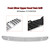 2002-2005 BMW E46 Front Silver Upper Hood Vent Grill 51137075324 Generic