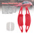 2019-2024 Mazda 3 Carbon Look Steering Wheel Paddle Shifter Extension Red Generic