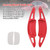 2023-2024 Mazda CX-50 Carbon Look Steering Wheel Paddle Shifter Extension Aluminium Red Generic