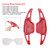 2020-2024 Cadillac CT4 Steering Wheel Paddle Shifter Extension Carbon Fiber Red Look Generic