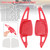 2019-2024 Audi A3 A4 A5 A6 A7 A8 Steering Wheel Paddle Shifter Extension Carbon Fiber Red Look Generic