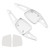 2020-2024 Audi S4 S6 S7 S8 Steering Wheel Paddle Shifter Extension Aluminium Silver Generic