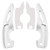 2017-2025 Toyota GT86 Steering Wheel Paddle Shifter Extension Steering Wheel Paddle Shifter Extension Aluminium Silver Generic