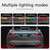 Car Tail Streamer Lamp Carbon Fiber LED Light Rear Wing Spoiler Lip Brake Trunk Multicolour 1.3M Car Tail Streamer Lamp Carbon Fiber LED Light Rear Wing Spoiler Lip Brake Trunk Multicolour 1.3M