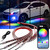 4Pcs LED Chassis Light Modified With Fantasy Ambient Light APP Controller 60cm*2+180cm*2