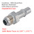 6AN Male Flare to 3/8" (.375") Transmission Cooler Quick Disconnect Adapter Fitting F06ANTR37501
