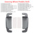 2021- Mercedes-Benz A/C/E/S/V/G-Class EQA Metris Steering Wheel Paddle Shifter Extension Aluminium Grey Generic