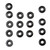 1992-1995 525i E34 24V M50B25 2.5L Valve Cover Gasket w/ Spark Plug Tube Seals 11121738701 Generic