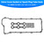 1992-1995 525i E34 24V M50B25 2.5L Valve Cover Gasket w/ Spark Plug Tube Seals 11121738701 Generic
