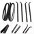 1987-1996 Ford F150 Truck Front 4PCS Door Window Seal Belt Weatherstrip + 2PCS Seal Kit Generic 1987-1996 Ford F150 Truck Front 4PCS Door Window Seal Belt Weatherstrip + 2PCS Seal Kit Generic