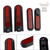 Set of 4 Scooter Side Covers with Rear Reflector for Xiaomi 4 Pro(1st Gen) Red