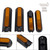 Set of 4 Scooter Side Covers with Rear Reflector for Xiaomi 4 Pro(1st Gen) Yellow