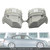 2007-2012 BMW 3 Series E91 LCI 2x LED Turn Signal Headlight Control Unit Module 63127245813 63127245814 Generic
