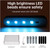 4Pcs Car Door Decoration Safety Light Warning Flashing Automatic Sensing Light