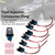 6PCS Fuel Injector Connector Pigtail Plug Wiring Harness Fit Ford Fit Chevy