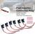 6PCS Fuel Injector Connector Pigtail Plug Wiring Harness Fit Ford Fit Chevy