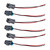 6PCS Fuel Injector Connector Pigtail Plug Wiring Harness Fit Ford Fit Chevy