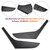 2009-2013 Volkswagen Golf MK6 2pcs Left & Right Inner Door Handle Trim Cover 5K4868039A Black Generic