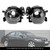2004-2010 BMW E60 525I 528I 530I 535I 545I 550I M5 Pair Front Fog Light 63177897187 Black Generic