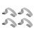 2004-2008 YFM50 Raptor 50 80 4X Hook Set Air Box Lid Clip 5Th-14436-00-00 Silver Generic