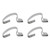 2004-2008 YFM50 Raptor 50 80 4X Hook Set Air Box Lid Clip 5Th-14436-00-00 Silver Generic