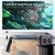 4K Projector Smart Android Home Projector Living Room Bedroom Smart Voice Electric Focus Dual Frequency High-Definition Projector EU