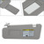2008-2013 Toyota Highlander Driver Side Sun Visor 74320-48500-E0 Gray Generic